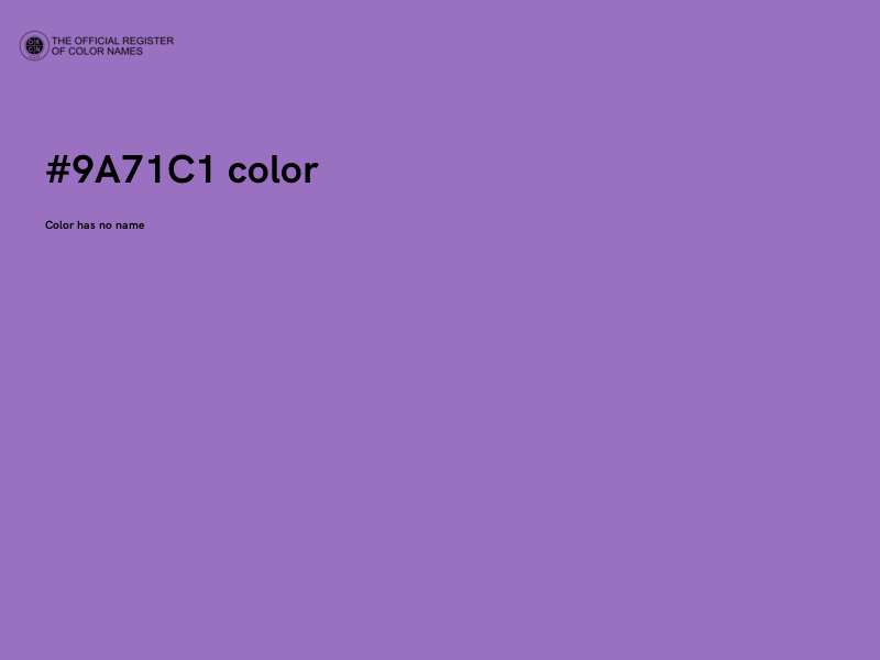#9A71C1 color image