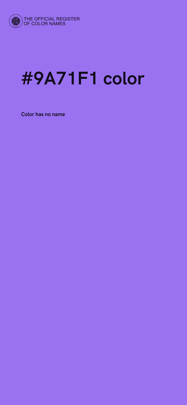 #9A71F1 color image