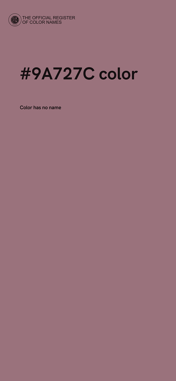 #9A727C color image