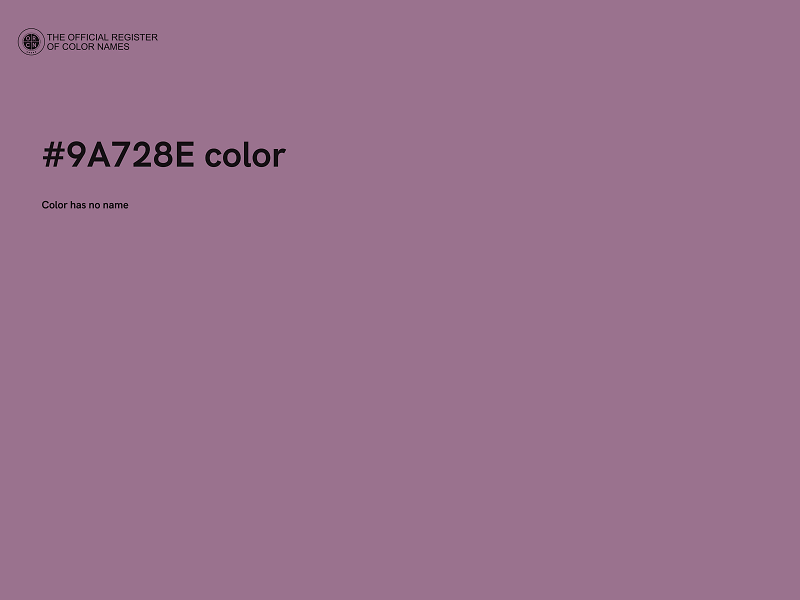 #9A728E color image