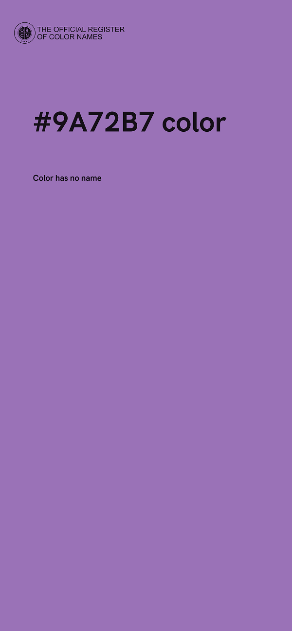 #9A72B7 color image
