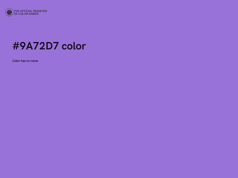 #9A72D7 color image