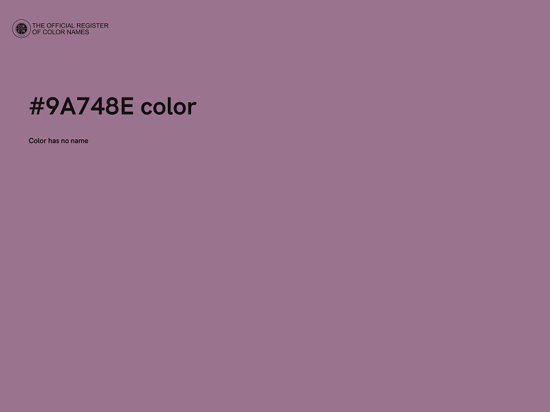 #9A748E color image