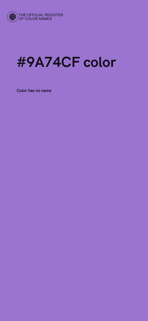 #9A74CF color image
