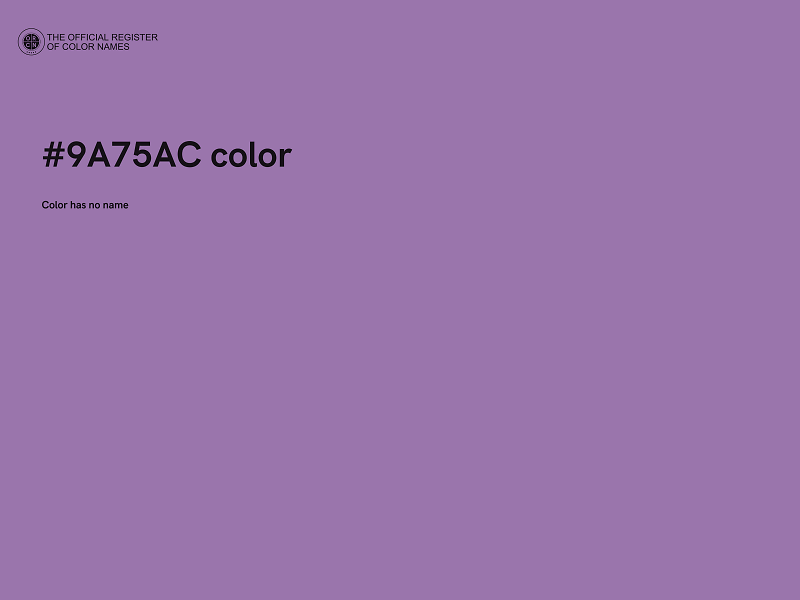 #9A75AC color image