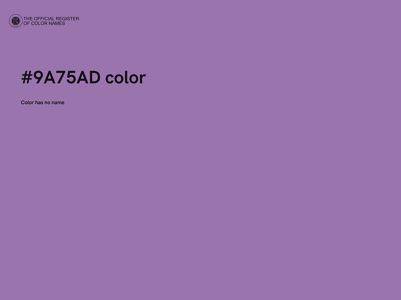 #9A75AD color image