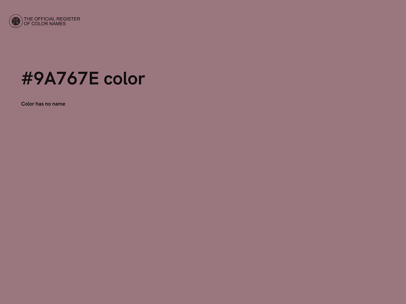 #9A767E color image