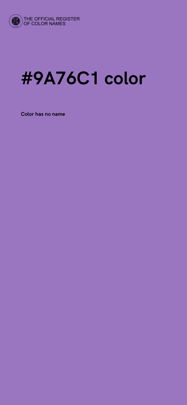 #9A76C1 color image