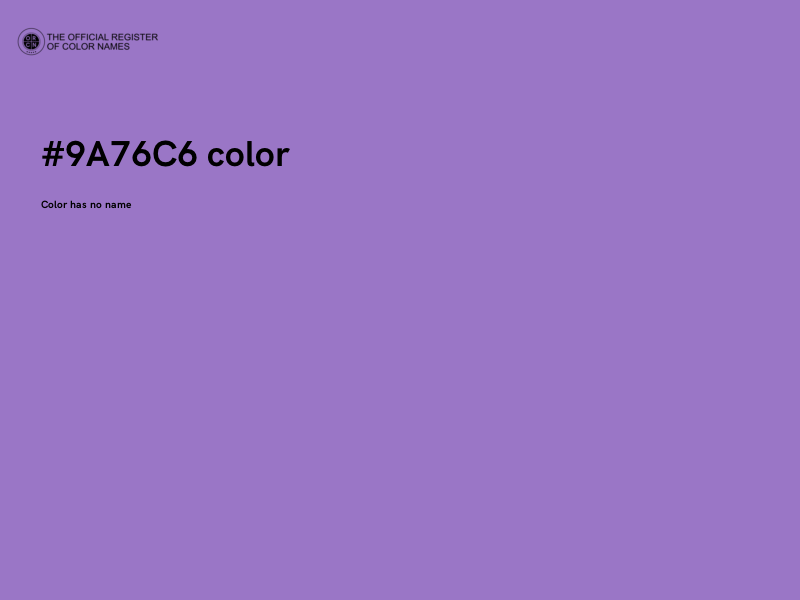 #9A76C6 color image