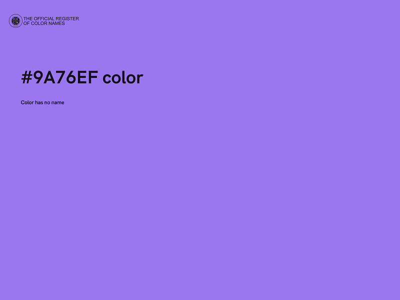 #9A76EF color image