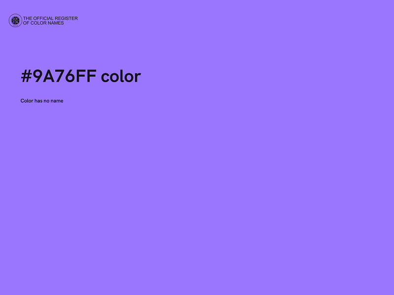 #9A76FF color image