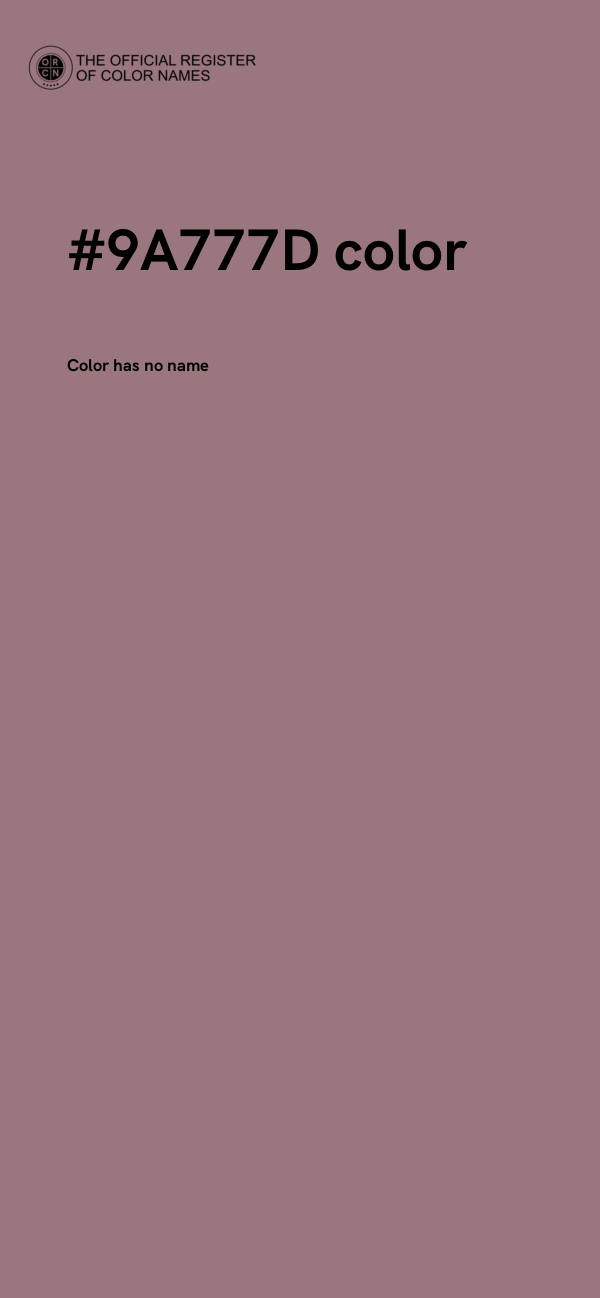 #9A777D color image