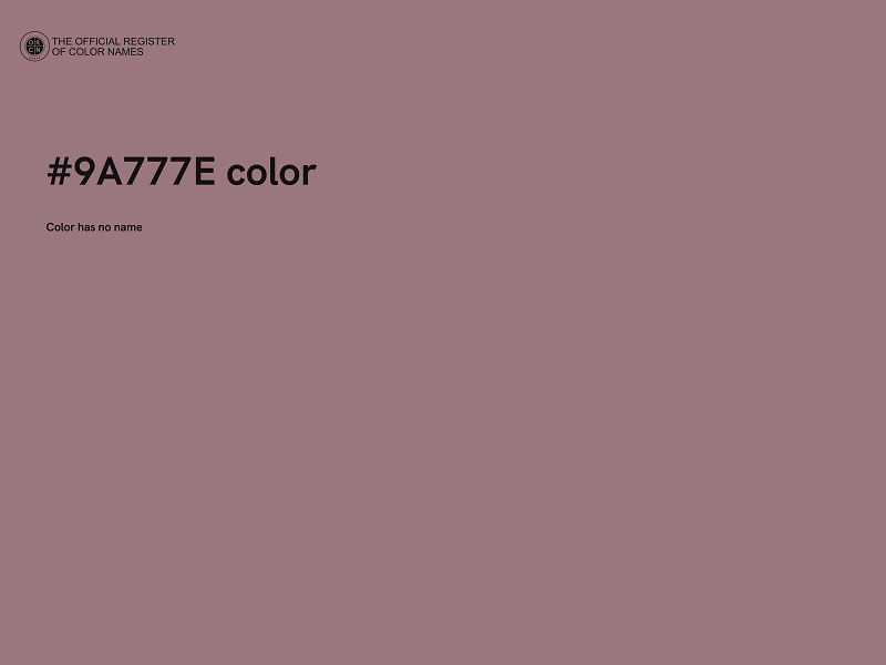 #9A777E color image