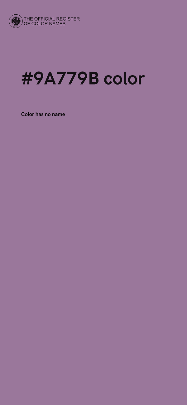 #9A779B color image