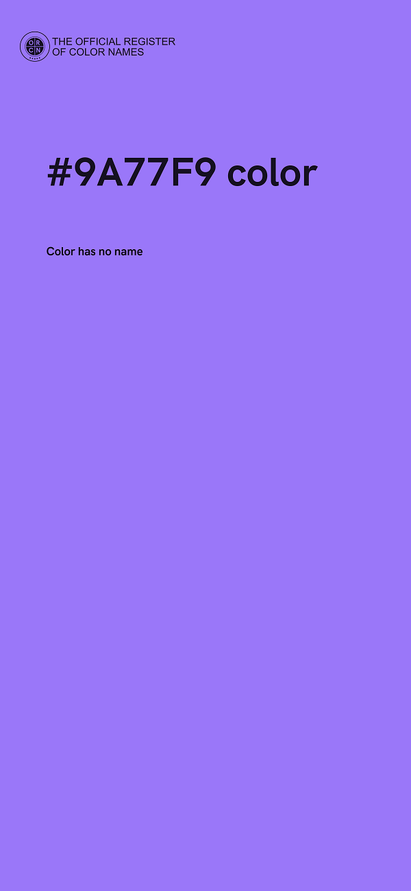 #9A77F9 color image