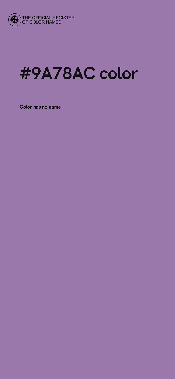 #9A78AC color image
