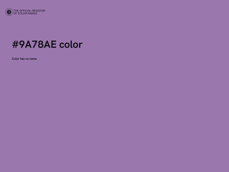 #9A78AE color image