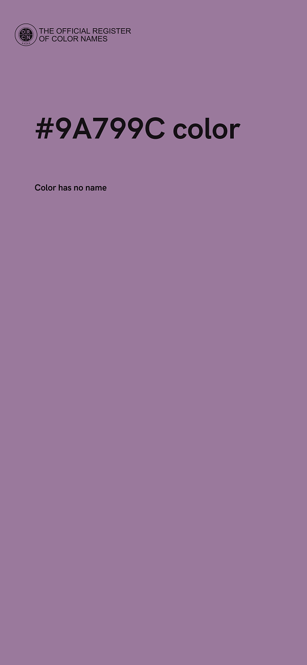 #9A799C color image