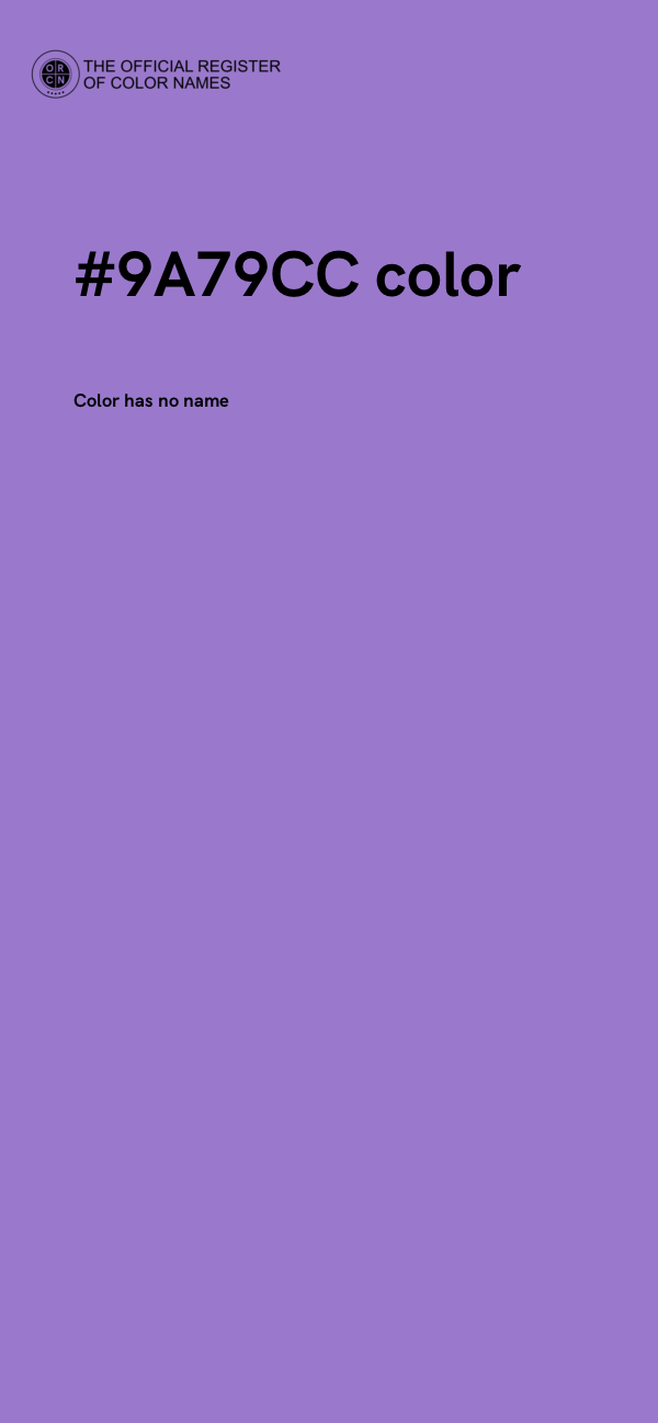 #9A79CC color image