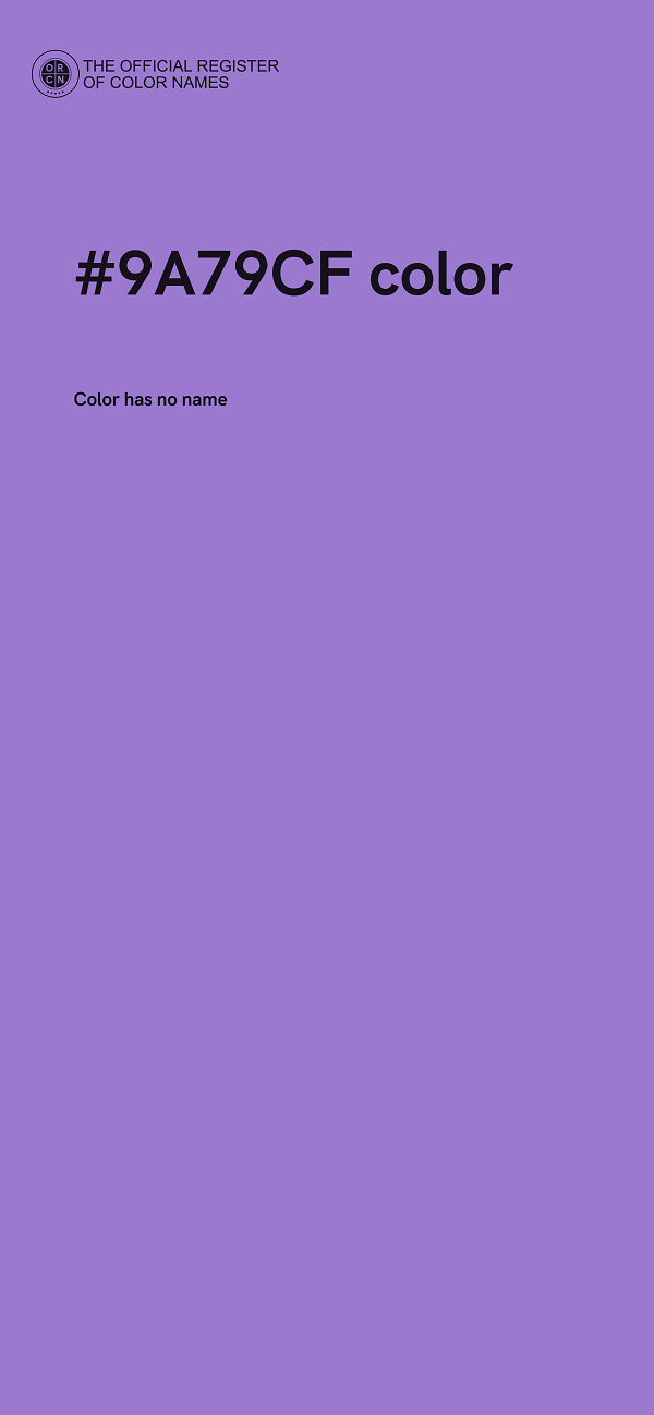 #9A79CF color image