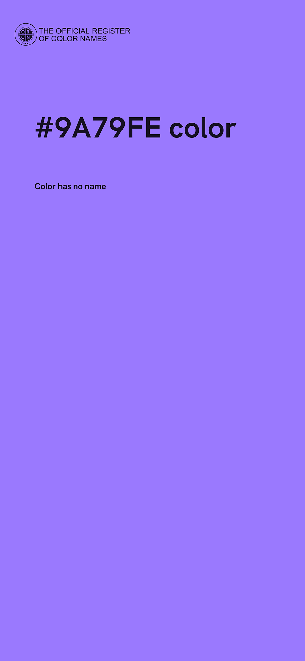 #9A79FE color image