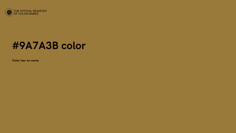 #9A7A3B color image