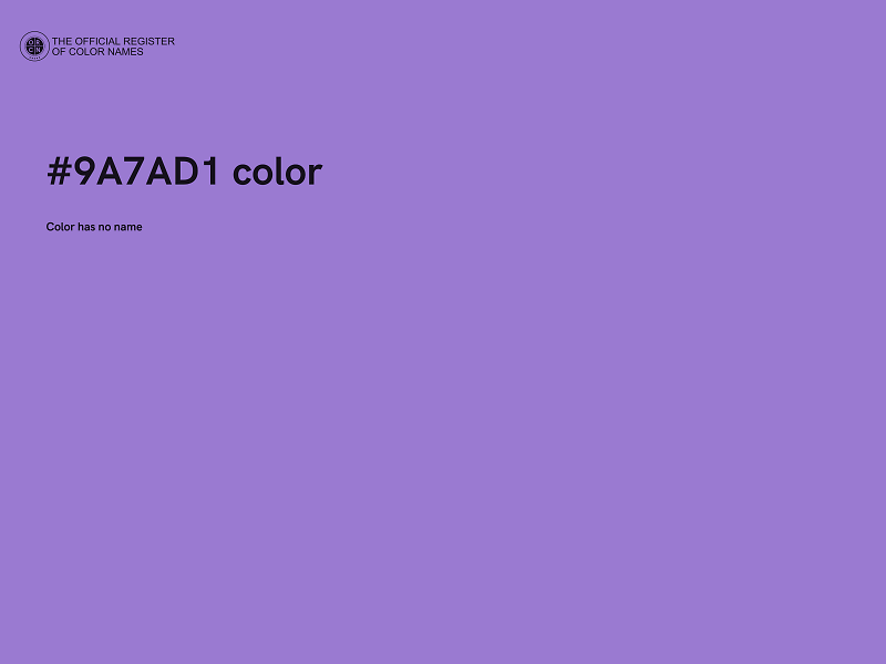 #9A7AD1 color image