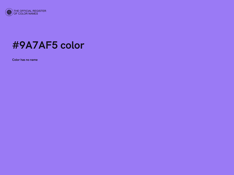 #9A7AF5 color image