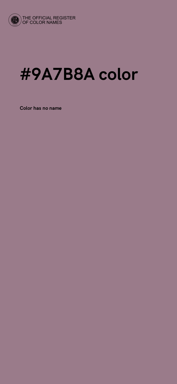 #9A7B8A color image