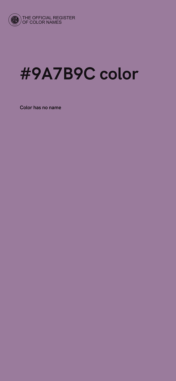 #9A7B9C color image