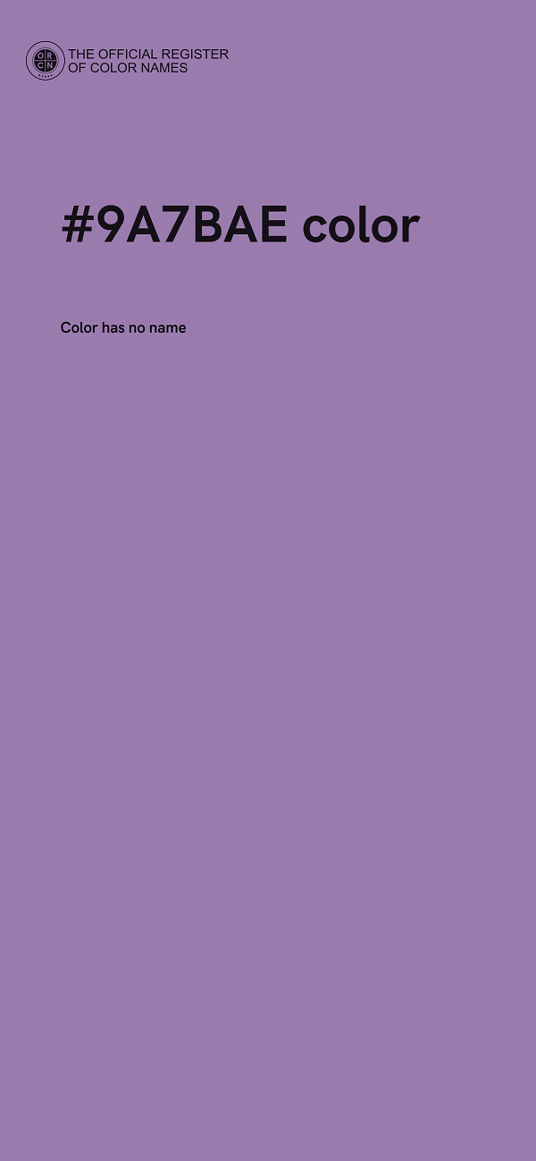 #9A7BAE color image