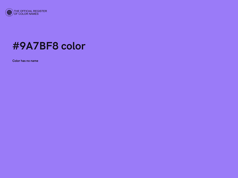 #9A7BF8 color image