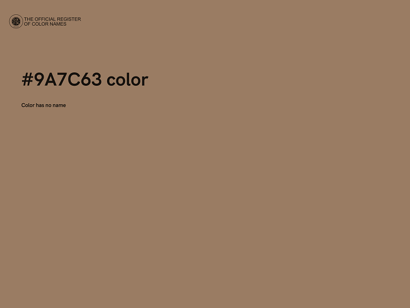 #9A7C63 color image