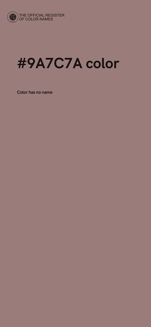 #9A7C7A color image