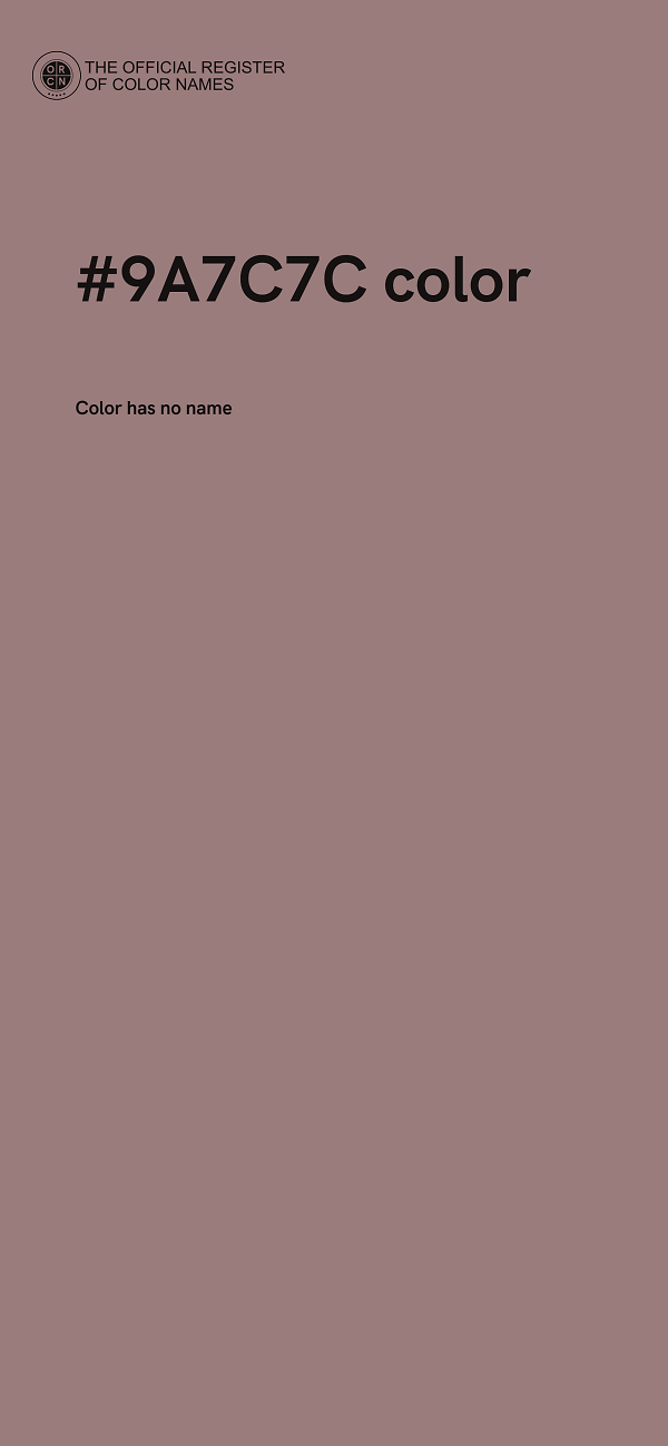 #9A7C7C color image