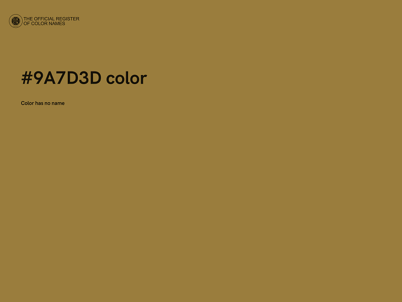 #9A7D3D color image