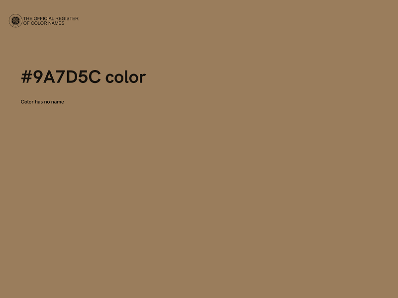 #9A7D5C color image