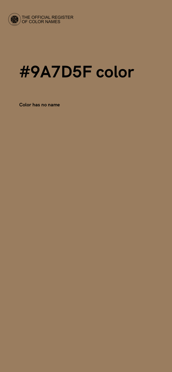 #9A7D5F color image