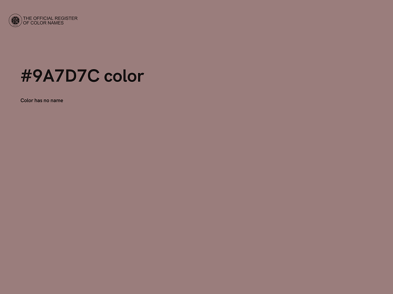 #9A7D7C color image