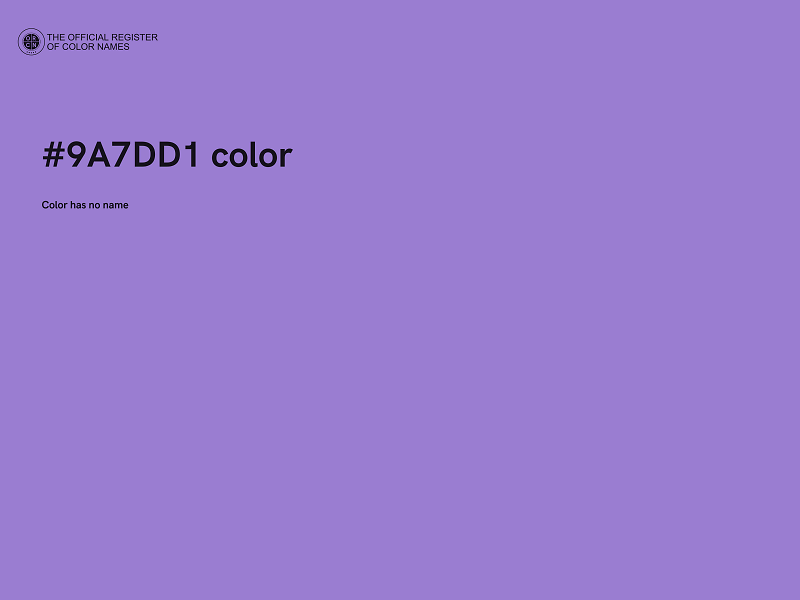 #9A7DD1 color image