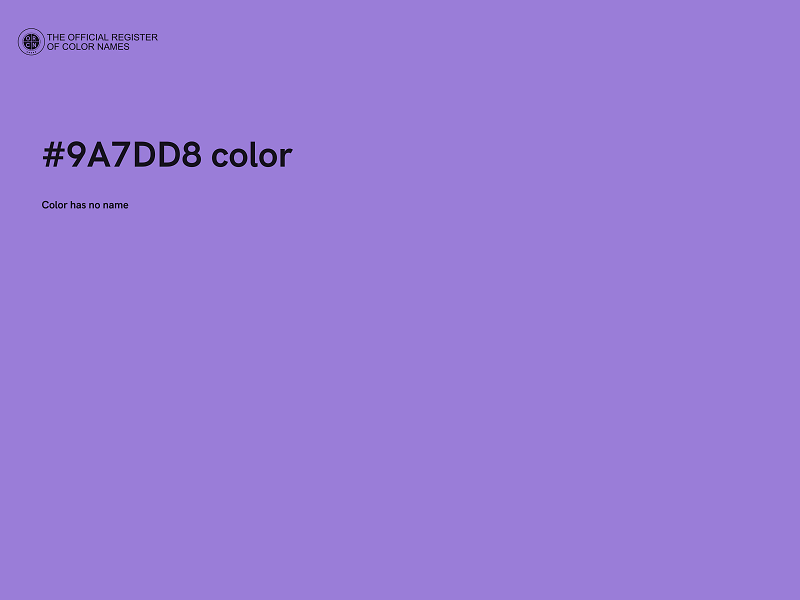 #9A7DD8 color image