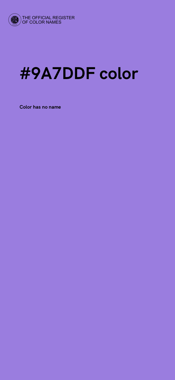 #9A7DDF color image