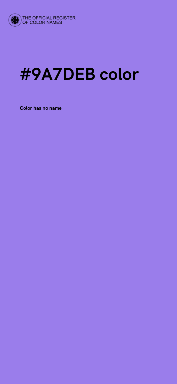 #9A7DEB color image
