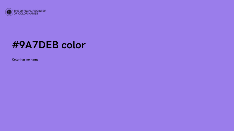 #9A7DEB color image