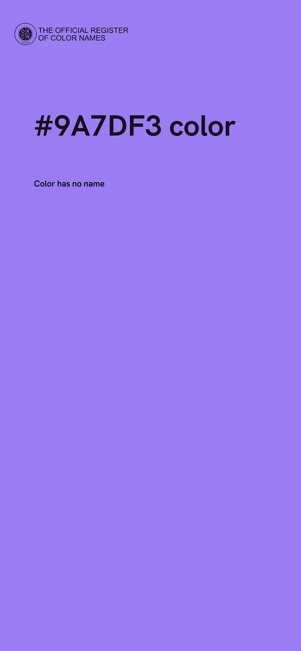 #9A7DF3 color image