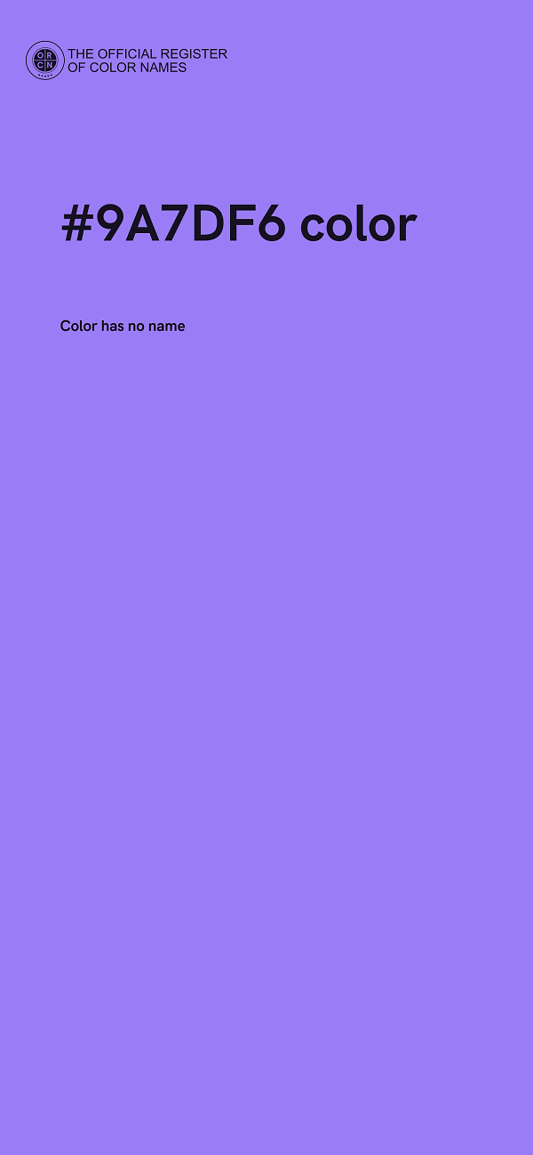 #9A7DF6 color image