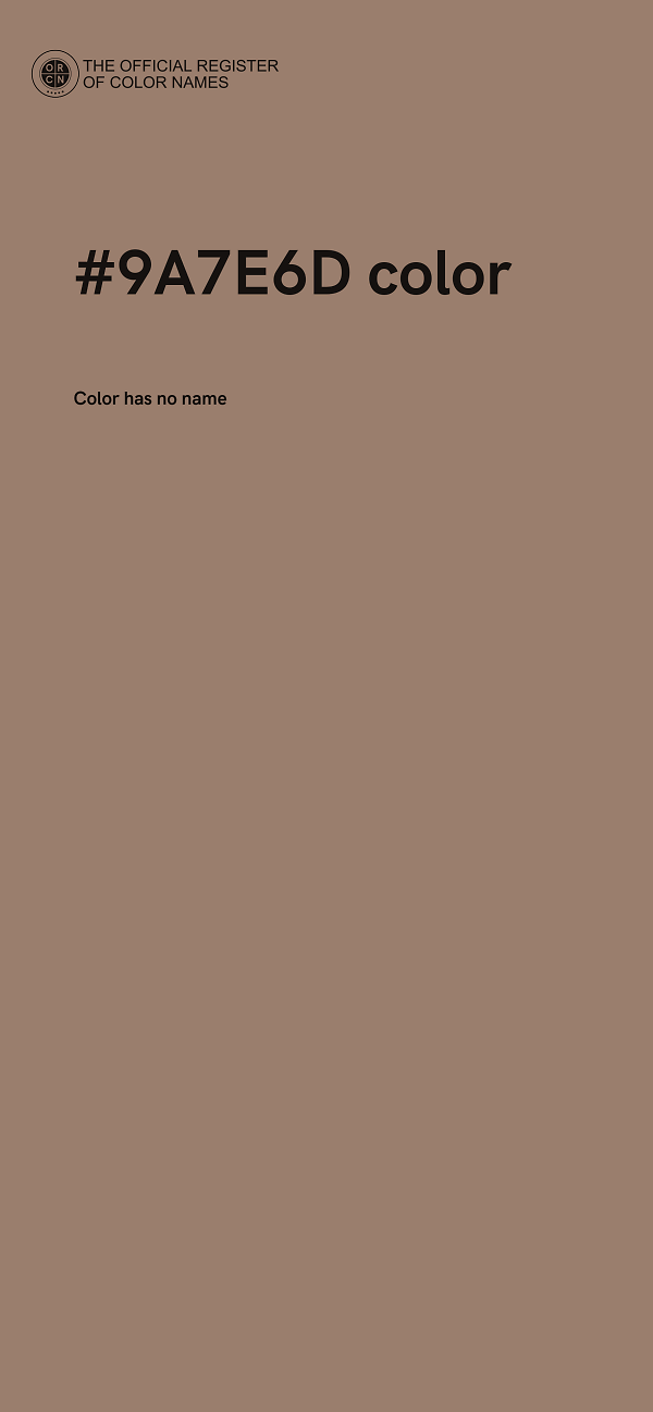 #9A7E6D color image