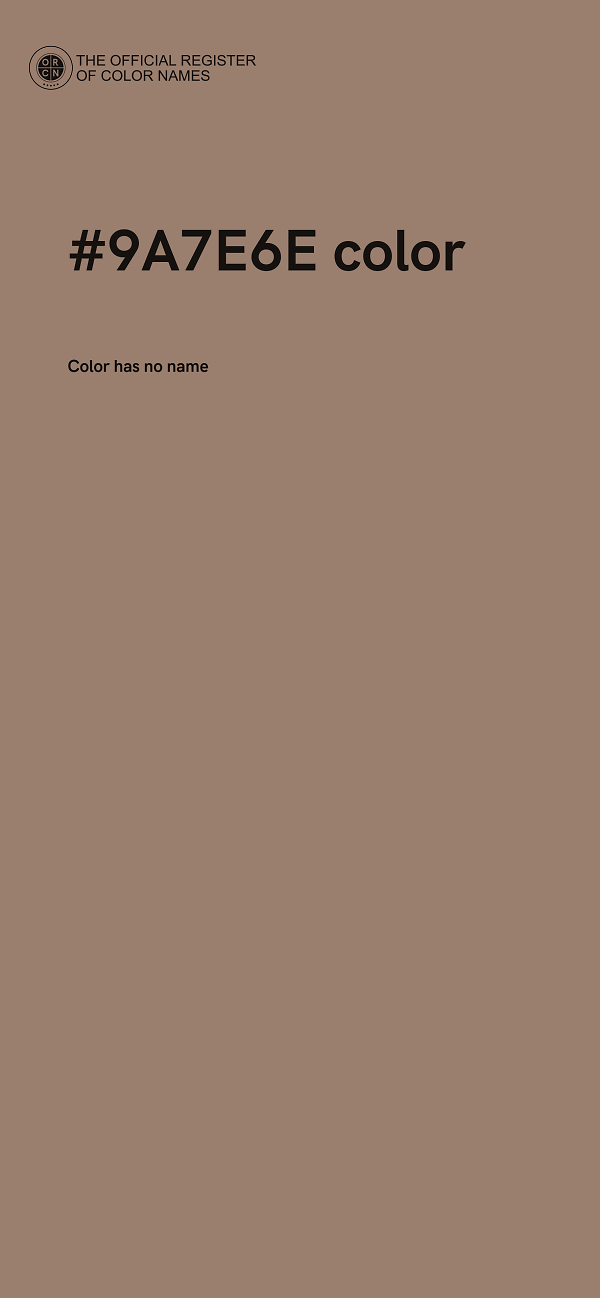 #9A7E6E color image
