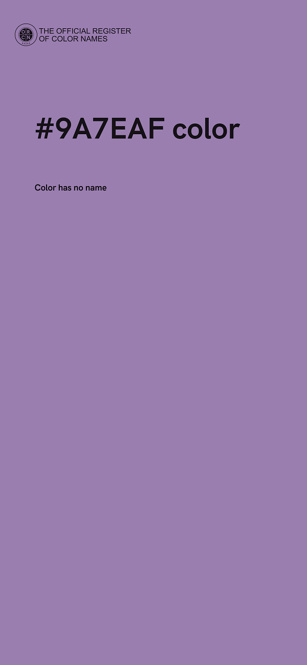 #9A7EAF color image