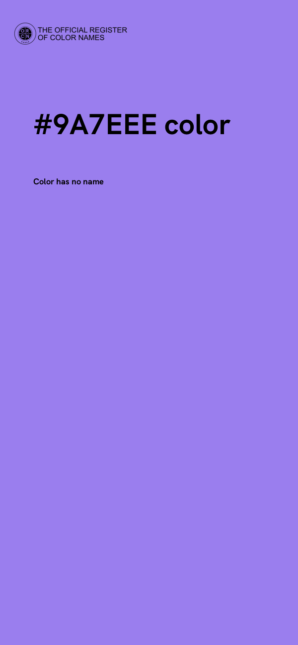 #9A7EEE color image